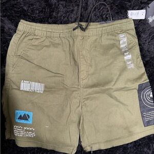Stylish Men's Olive and gray Shorts